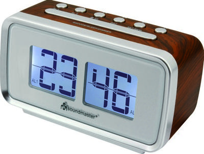 Soundmaster UR105BR Wekkerradio in retro stijl