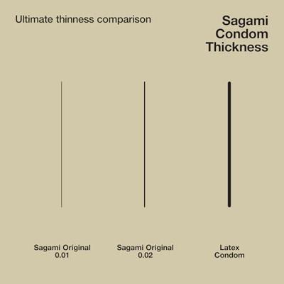 Sagami Original 0.02 Size XL (61mm) - Ultradunne Latexvrije Condooms - Copy 6 stuks