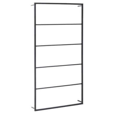 VidaXL Handdoekenrek 60x10x116 cm staal zwart VidaXL Handdoekenrek 60x10x116 cm staal zwart