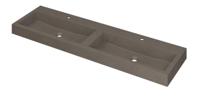 INK Wastafel Momento Quartz met 2 kraangaten 160 cm x 45 cm x 9 cm Quartz beton 3421461 - thumbnail
