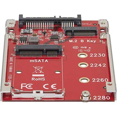 Interface-converter [1x mSATA-bus, M.2 NGFF - 1x SATA-combi-stekker 15+7-polig]