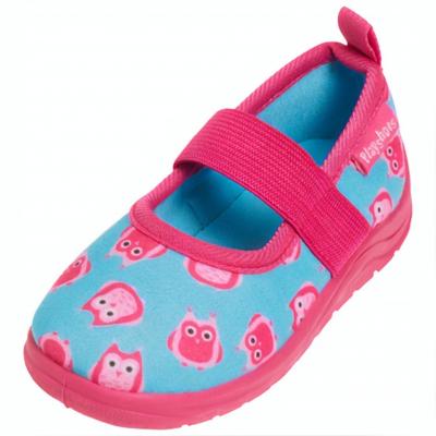 Playshoes pantoffels Uiltje Turquoise-28-29