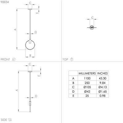 Eglo Gouden hanglampManizales Ø 25cm - 98834