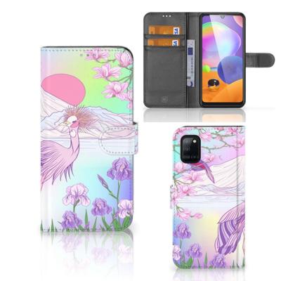Samsung Galaxy A31 | Telefoonhoesje | Met pasjeshouder | Bird