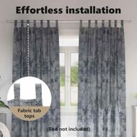 VidaXL Velvet gordijnen 2 pcs zilvergrijs 225 x 140 cm fluweel - thumbnail