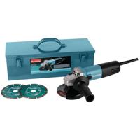 Makita 9558HNRGK3 Haakse slijper 125mm 230V in stalen koffer - thumbnail