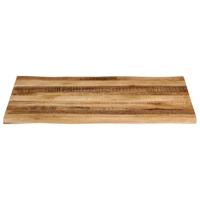 Tafelblad met natuurlijke rand 110x80x2,5 cm massief mangohout - thumbnail