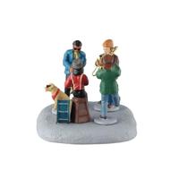 Lemax small jazz band kerstdorp tafereel Caddington Village 2025 - thumbnail