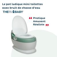 Minitoilet - THERMOBABY - Saliegroen - Comfortabel met spoelgeluid - thumbnail