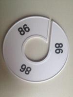 Maatring 11 cm wit/zwart 86 - thumbnail