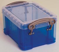Really Useful Box visitekaarthouder 0,3 liter, transparant blauw - thumbnail