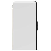 Keukenwandkast Porto bewerkt hout zwart - thumbnail