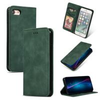 Retro huid voelen Business magnetische horizontale Flip lederen case voor iPhone 8/7 (Army Green) - thumbnail
