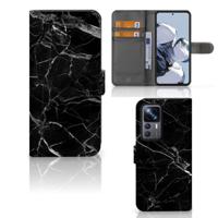 Xiaomi 12T | 12T Pro | Bookcase | Marmer Zwart - Origineel Cadeau Vader - thumbnail