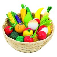 Goki groenten en fruit in een mand, 23dlg. - thumbnail