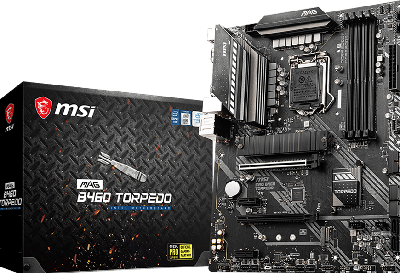 MAG B460 Torpedo - Moederbord - ATX - LGA1200 - B460 – Realtek RTL8125B 2.5G LAN – Realtek ALC1200 – USB 3.2 Gen 1