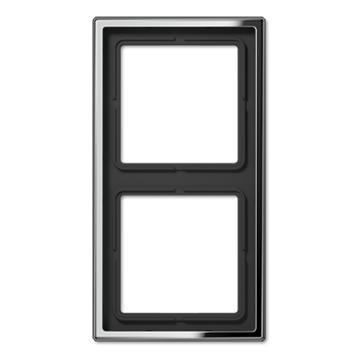 Jung LS990 afdekraam 2-voudig glanzend chroom