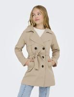 Kids ONLY zomer trenchcoat jas meisjes - taupe - Kogchloe - thumbnail