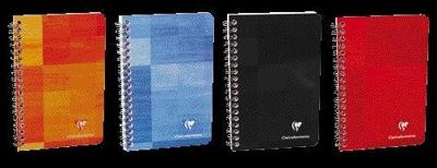 Notitieboek clairefontaine 110x170mm spiraal lijn | 5 stuks