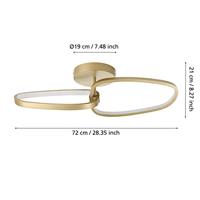 Stars of Light Design plafondlampLodosa goud - 72cm - 390204 - thumbnail