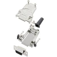 TRU COMPONENTS TCDTZF09HDS15K 7709344 D-sub female connectorset 180 ° Aantal polen: 15 Soldeerkelk 1 stuk(s) - thumbnail