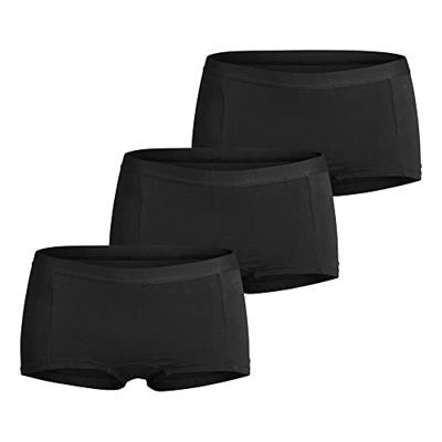 3-pack dames boxershort zwart - Dames katoenen onderbroeken - Boxershorts dames
