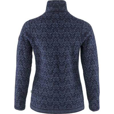 Fjallraven Snow Cardigan Fleece Dames Dark Navy XL
