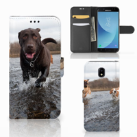 Samsung Galaxy J5 2017 Telefoonhoesje met Pasjes Honden Labrador - thumbnail