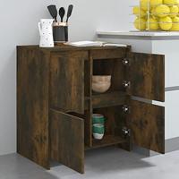 Dressoir 70x41x75 cm spaanplaat gerookt eikenkleurig - thumbnail