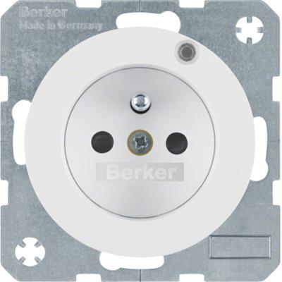 Berker wandcontactdoos penaarde LED controlelamp R1-R3 WT 6765092089