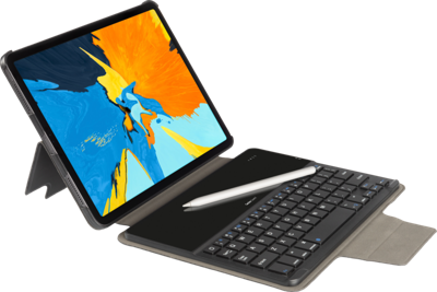Gecko Covers - Toetsenbord en foliobehuizing - draadloos - Bluetooth 5.0 - QWERTY - zwart toetsenbord, zwart behuizing - voor Apple 11-inch iPad Pro (2e generatie) Gecko Covers - Toetsenbord en foliobehuizing - draadloos - Bluetooth 5.0 - QWERTY - zwart toetsenbord, zwart behuizing - voor Apple 11-inch iPad Pro (2e generatie)