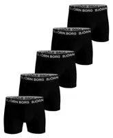 Bjorn Borg boxershorts cotton stretch 5-pack zwart - thumbnail