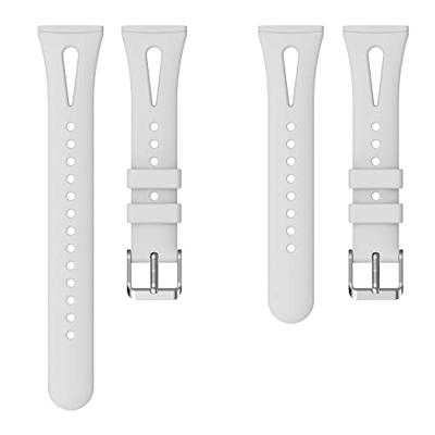 Fitbit Versa 3 & 4 / Sense 1 & 2 - Sportbandje druppel design - Large - Grijs