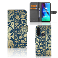 Motorola Moto G Pro Hoesje Beige Flowers - thumbnail