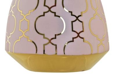 Vaas DKD Home Decor Porselein Roze Gouden Orientaals Verchroomd 16 x 16 x 18 cm Vaas DKD Home Decor Porselein Roze Gouden Orientaals Verchroomd 16 x 16 x 18 cm