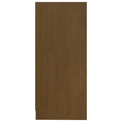 Bijzetkast 35,5x33,5x76 cm massief grenenhout honingbruin
