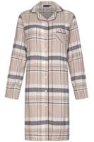 Geruit flanellen doorknoopnachthemd - thumbnail