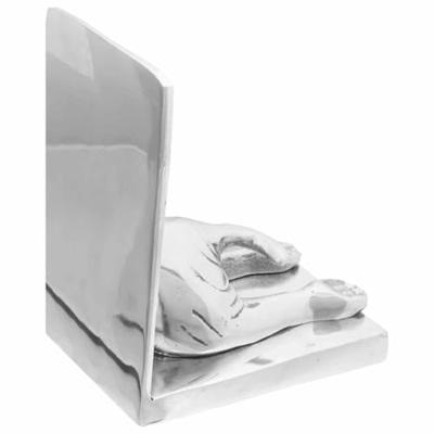 VidaXL Boekensteunen 2 pcs zilver 12 x 15 x 18 cm aluminium VidaXL Boekensteunen 2 pcs zilver 12 x 15 x 18 cm aluminium