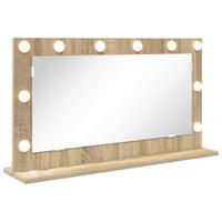 VidaXL Schmink spiegel rechthoekig sonoma eiken 80 x 45 x 18 cm - thumbnail