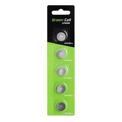 Green Cell Knoopcel CR1620 3 V 10 stuk(s) 70 mAh Lithium CR1620 Green Cell Knoopcel CR1620 3 V 10 stuk(s) 70 mAh Lithium CR1620