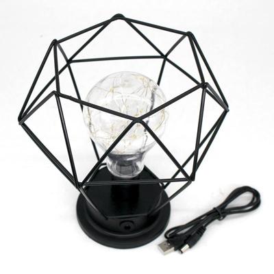 Minimalistische koperen lamp slaapkamer huis smeedijzeren tafel lamp specificatie: USB