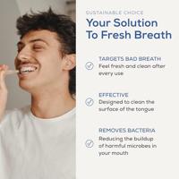 Tongue brush medium beechwood 1 Stuks - thumbnail