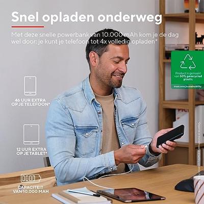 Trust Redoh Fast Powerbank 10.000 mAh Powerbank Zwart - thumbnail