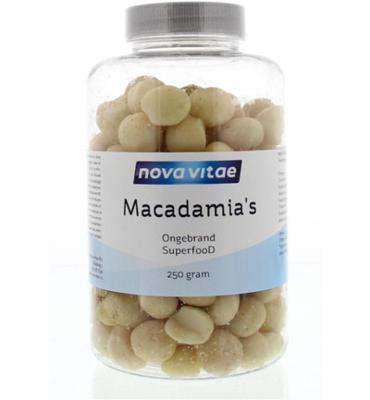 Nova Vitae Macadamia ongebrand raw 250 Gram