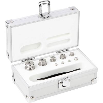 Kern 354036 Gewichtenset 354-036, OIML-klasse M2, nominale waarde 1 g - 100 g, knop, roestvrij staal fijngedraaid, in aluminium etui