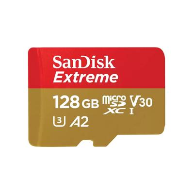 SanDisk Extreme MicroSDXC 128GB SD Adapter Action