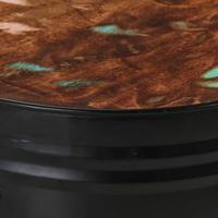 Bartafels 3 st trommelvormig massief gerecycled hout - thumbnail
