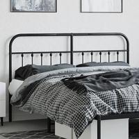 Hoofdbord metaal zwart 160 cm - thumbnail