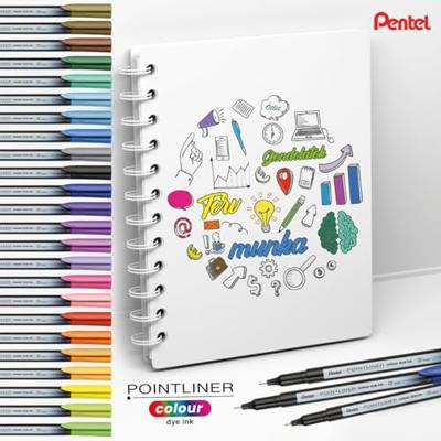 Fineliner pentel pointliner s40-c fijn blauw