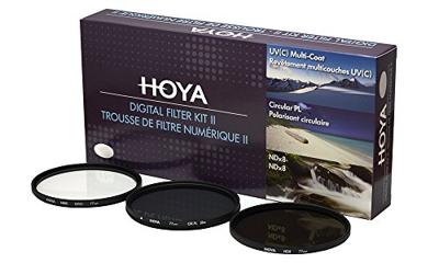 Hoya Digital Filter Kit II 40,5mm - UV, Polarisatie en NDX8 filter